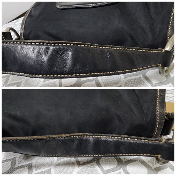 Authentic Prada Vintage Tessuto Nylon Corsaire Shoulder Bag Black - Picture 8 of 14